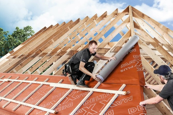 Мембрана энергосберегающая диффузионная DELTA-MAXX PLUS с самоклеящейся лентой 50х1.5 м, 190г/м2