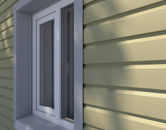 Сайдинг виниловый Корабельный брус 3000х203мм (0,61м2) мимоза, Технониколь