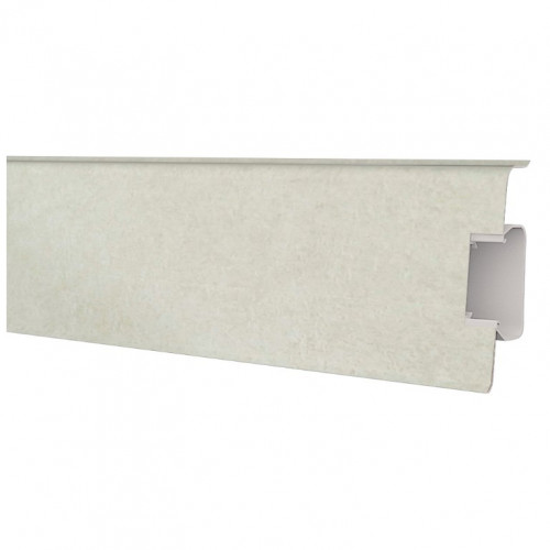 Плинтус Strong 70 (70105) с увеличенным кабель каналом 72*24мм, 2,5м Decoplast