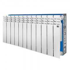 Радиатор биметаллический Bi 350*80, 12 секций, 1260Вт, STI
