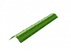 Конек для металлочерепицы 0.45 2м стандарт ПЭ RAL6018 Желто зеленый