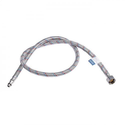 Гибкая подводка для смесителя, 120см короткий штуцер, 2шт