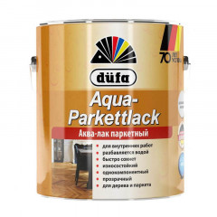Лак паркетный Dufa Aqua Parkettlack на водной основе блестящий 0.75л