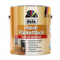 Лак паркетный Dufa Aqua Parkettlack на водной основе блестящий 0.75л