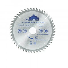 Диск пильный по дереву 165х32(30)мм, 48 зубов, Vertextools 165-48-32