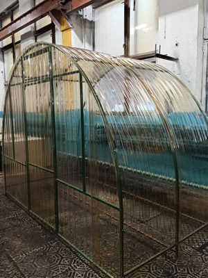 Профнастил пластиковый ПЭТ 1200х800х1мм, 0,96м2, прозрачный (бесцветный)