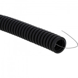 Труба гофрированная ПНД 25мм, с протяжкой, черная, 20м Ruvinil 22501(20)