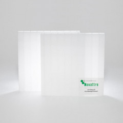 Сотовый поликарбонат 4мм Молочный 2,1х6м Новаттро 0,75кг/м2