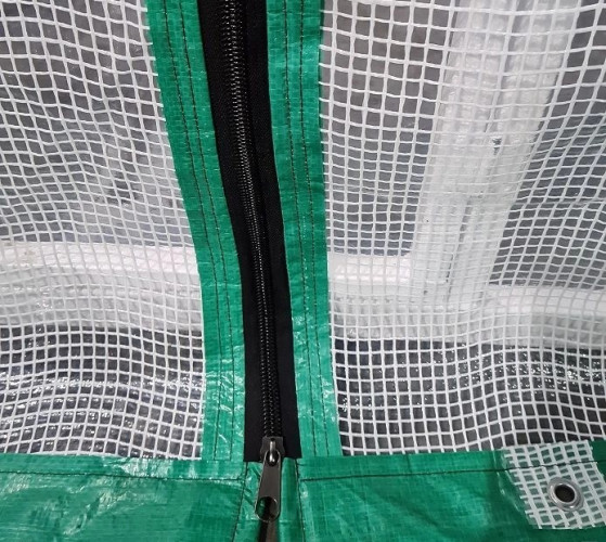 Чехол из армированной пленки на каркас теплицы, 2 двери, 2 форточки, 2,1 х 3,0 х 6,0 м