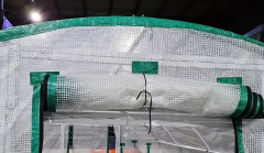 Чехол из армированной пленки на каркас теплицы, 2 двери, 2 форточки, 2,1 х 3,0 х 6,0 м