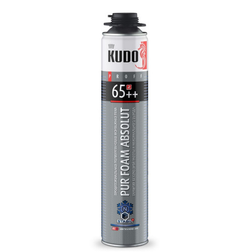 Пена монтажная профессиональная зимняя (до -25) Kudo Proff 65++ Arktika Nord 1000мл