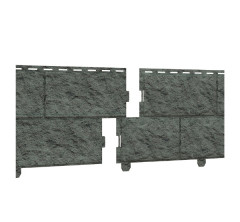 Цокольный сайдинг Стоун-хаус 225х3025мм, камень изумрудный Ю-пласт