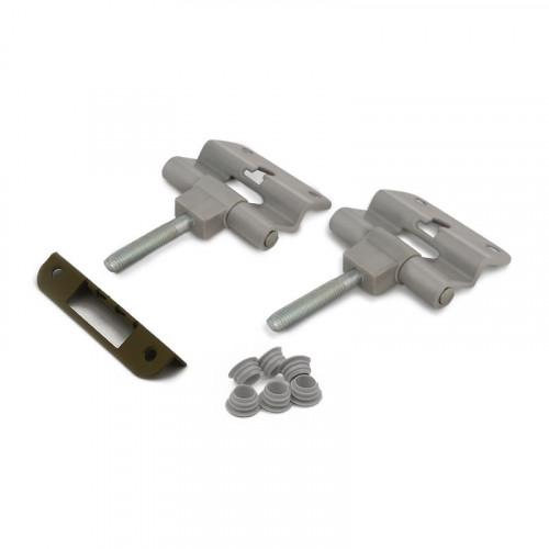 Комплект дверной коробки 2 петли М10 982х2084мм крашенная RAL 7040 Серая с притвором Олови