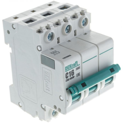 Выключатель автоматический 3п С 16А 4.5кА ВА-101, 11078 DEKraft