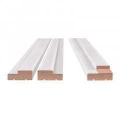 Комплект дверной коробки 4 петли М12,4 1208х2076 ламинированная Белая Олови