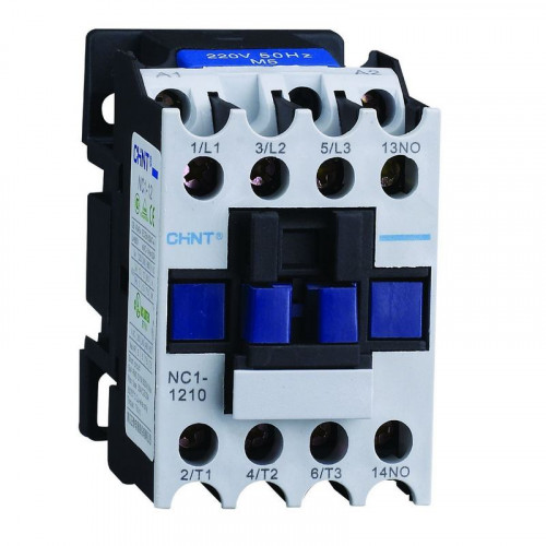 Контактор NC1-1210, 12А, 1НО, 230В/АС3 50Гц (R) Chint 221358