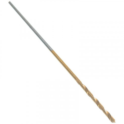 Сверло по металлу 0,8х30(15)мм титан кобальт Р6М5К5 Vertextools 666-0,8