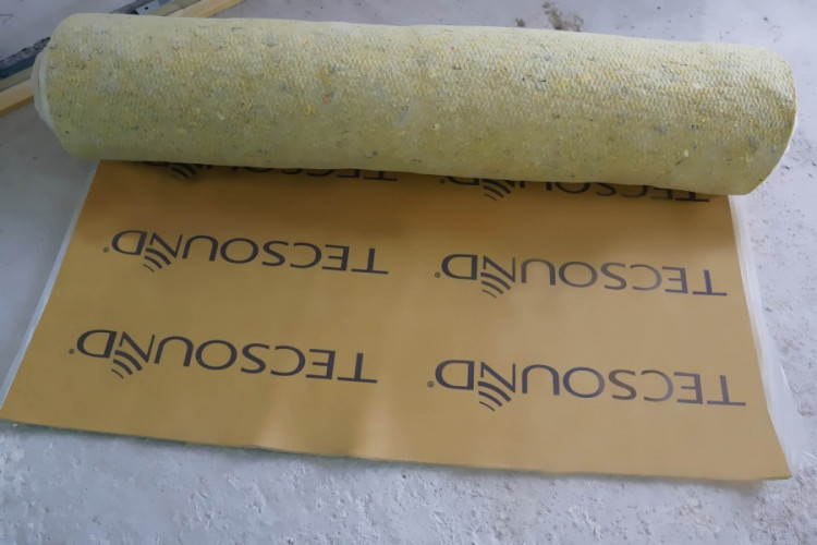 Звукоизоляционная мембрана войлочная Тексаунд FT 55 (5500*1200*13мм) 6,6м2, ТехноСонус