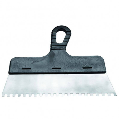 Шпатель фасадный зубчатый 250мм, зуб 8х8, нержавеющая сталь Korvus 1205112
