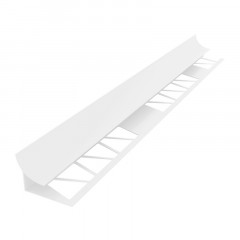 Угол внутренний белый для кафеля (раскладка для плитки) 7-8мм 2.5м