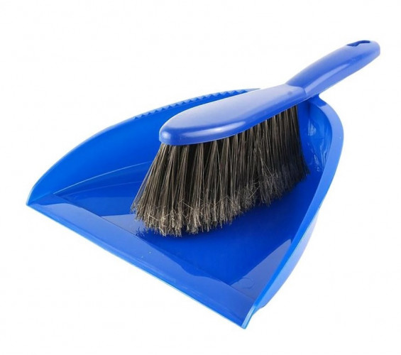 Набор пластиковый совок плюс щетка-сметка, 2 предмета