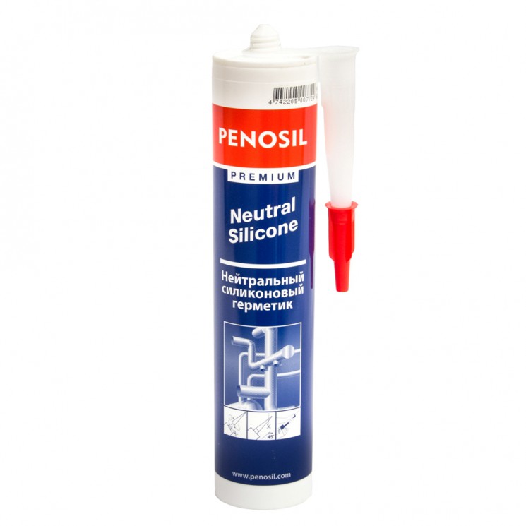 Герметик силиконовый нейтральный белый Penosil Premium (280мл)