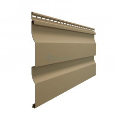 Сайдинг виниловый D4.5D Корабельная доска 232мм*3600мм крем-брюле Деке PREMIUM