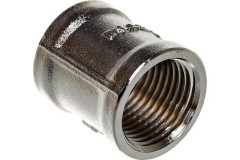 Муфта латунная прямая 1/2" внутренняя резьба СТМ CRSF0012