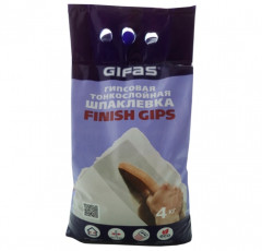Шпаклевка гипсовая Gifas Finish Gips финишная, 4кг