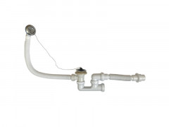 Сифон для ванны с выпуском и переливом с гибкой трубой 1,1/2х40 РемоКолор 67-0-158