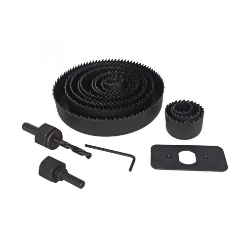 Набор кольцевых пил по дереву 19-127мм 16шт Vertextools 0282-16