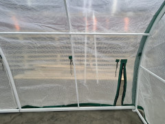 Чехол из армированной пленки на каркас теплицы Комфорт, с боковым открытием 2,1 х 3,0 х 4,0 м