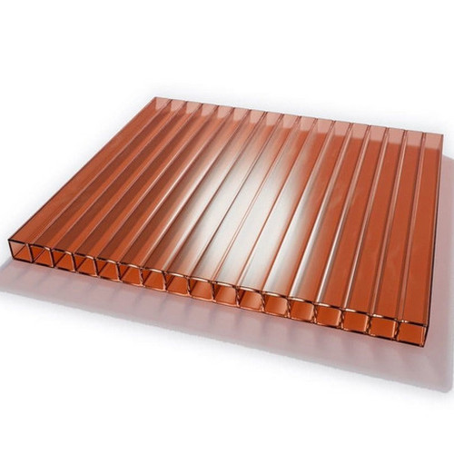 Сотовый поликарбонат 8мм Терракот 2,1х6м Рациональ Казанский 0,93кг/м2