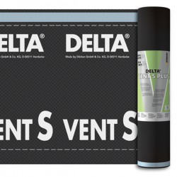 Мембрана диффузионная повышенной прочности DELTA-VENT S Plus с 2 зонами проклейки 1.5х50м, 150г/м2