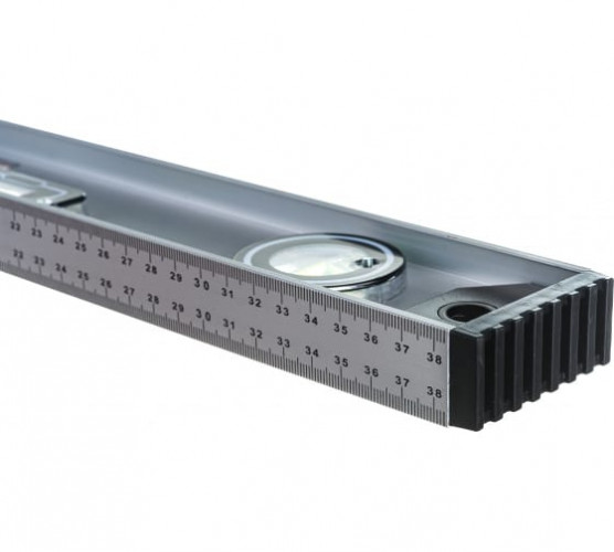 Уровень Бибер Профи алюминиевый двутавровый ударопрочный 3 глазка, 40см (40301)