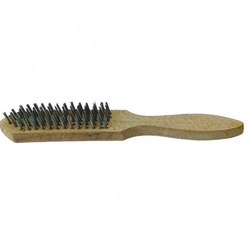 Щетка металлическая 5 рядная деревянная ручка T4P 2301005