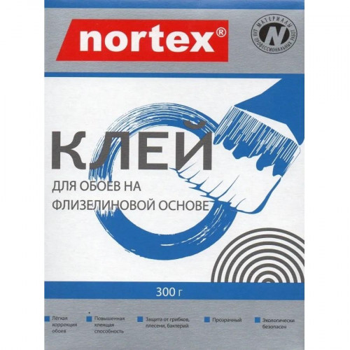 Клей для флизелиновых обоев Nortex 300г