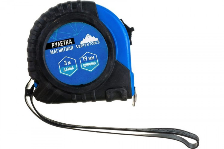Рулетка 3м*19мм магнитная VertexTools 3120-03