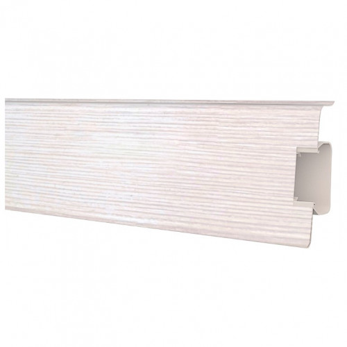Плинтус Strong 70 (70108) с увеличенным кабель каналом 72*24мм, 2,5м Decoplast