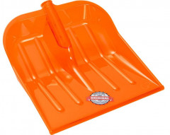 Лопата снеговая из поликарбоната 380*400 оранжевая с черенком, Эталон Parking GPLP007