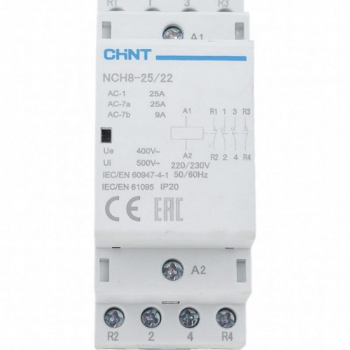 Контактор модульный NCH8-25/22, 25А, 2НЗ+2НО, AC 230В 50Гц (R) Chint 256091