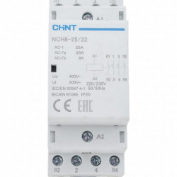 Контактор модульный NCH8-25/22, 25А, 2НЗ+2НО, AC 230В 50Гц (R) Chint 256091