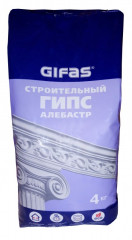 Гипс строительный (алебастр) Г-4 Gifas 4кг