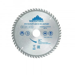 Диск пильный по дереву 190х30(20)мм, 56 зубов, Vertextools 190-56-30