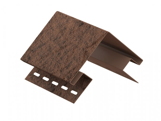 Наружный угол для сайдинга 3050мм, Камень жженый Ю-Пласт