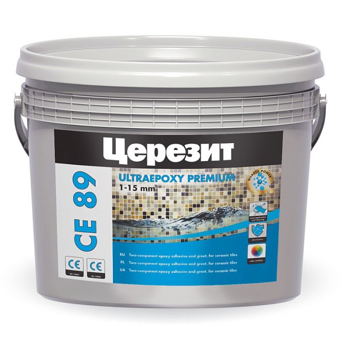Затирка эпоксидная Ultraepoxy premium Ceresit CE 89, Сланец 2,5 кг