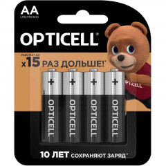 Батарейка алкалиновая AA/LR06, Basic Opticell, 4шт 5051001