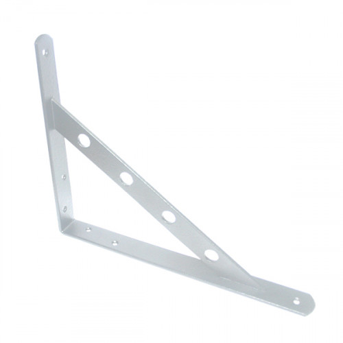 Уголок для полок (консольный кронштейн) усиленный 150х125мм белый