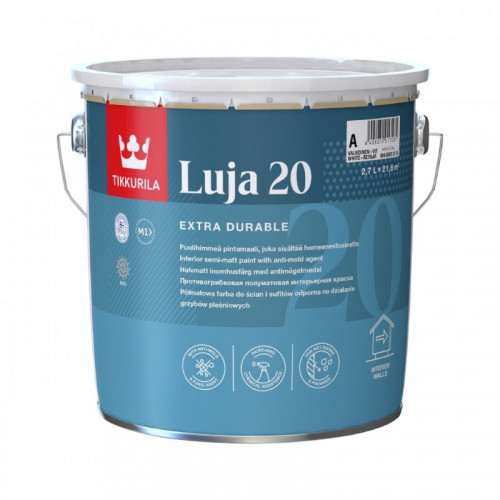 Интерьерная краска Luja 20 полуматовая А TIKKURILA 2,7 л