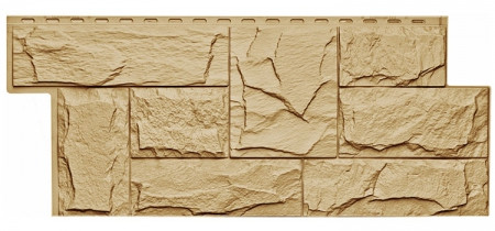 Фасадная панель Гранит Леон 1011 455х1090мм, Бежевый Т-Сайдинг